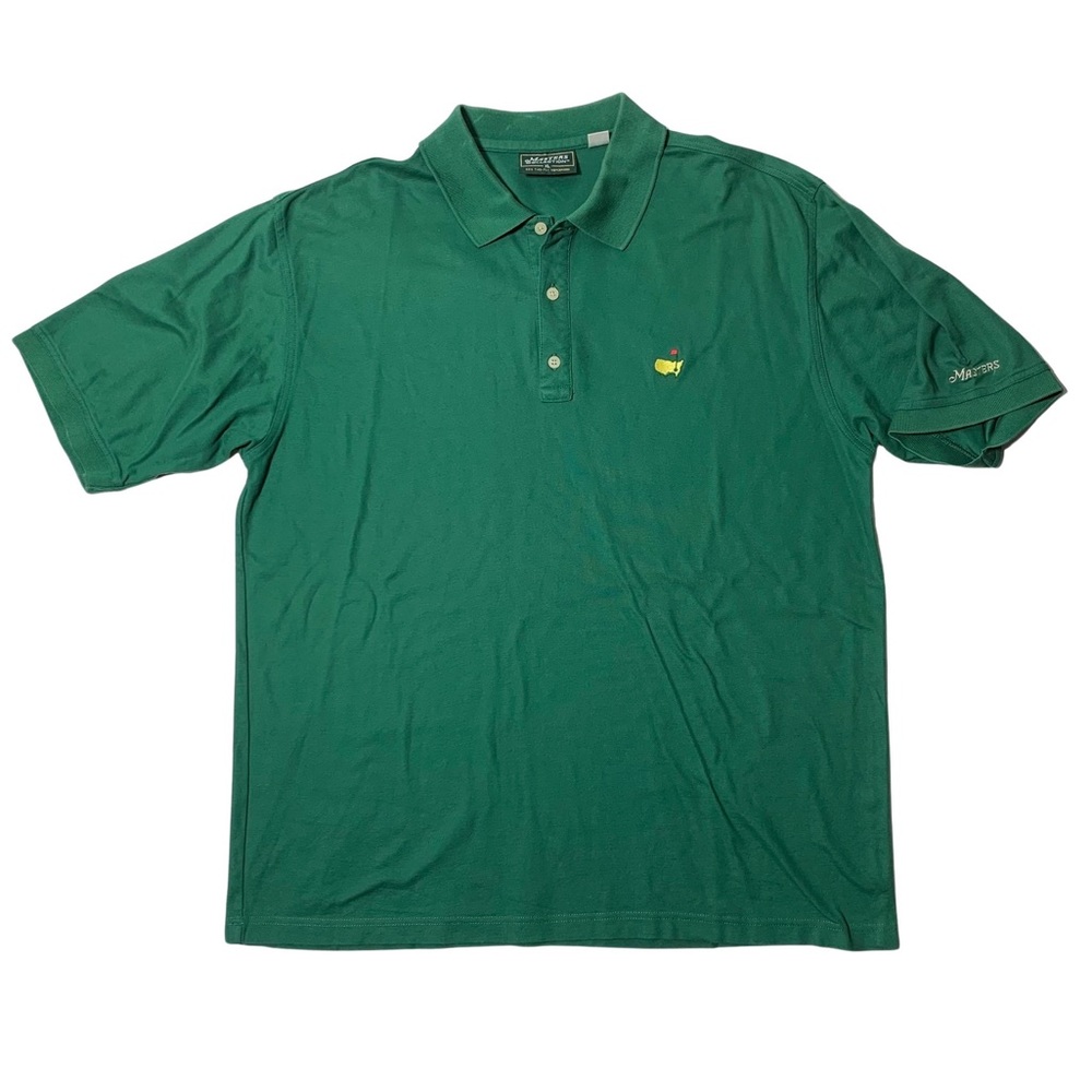 Masters Collection Golf Championship Green Polo Mens Size XL Mercerized Cotton